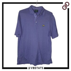 Masters Purple Short Sleeve Golf Polo in Size Large